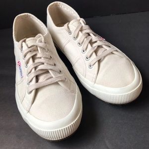 SUPERGA Women’s Beige Canvas Sneakers Size 9US